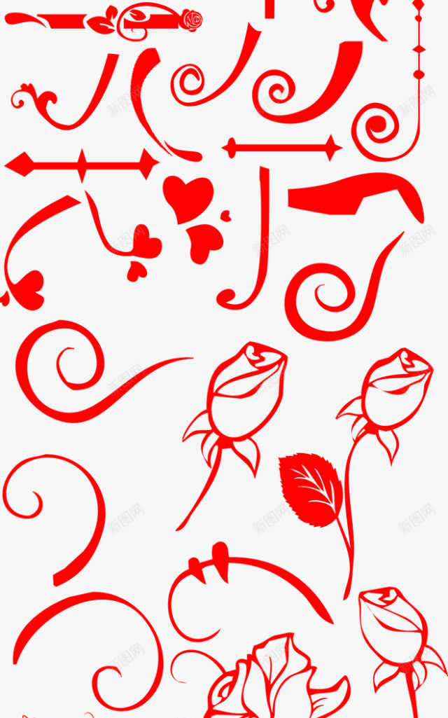 花朵条形png免抠素材_88icon https://88icon.com 素材 纹路 花 颜色