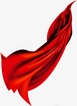 中国风红色丝绸海报素材