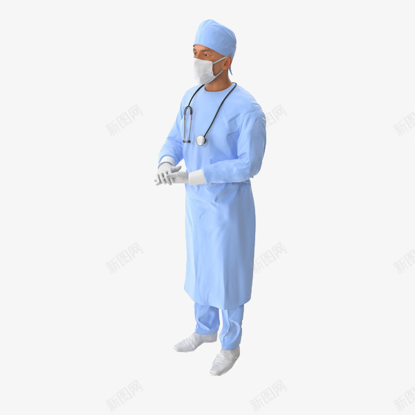 戴口罩的医生png免抠素材_88icon https://88icon.com 做手术 医生 医药行业 戴口罩