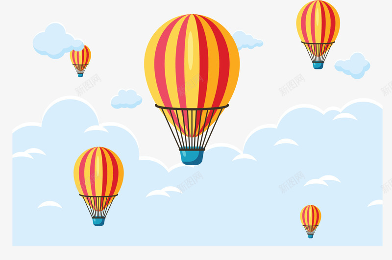 云层中飞舞的热气球矢量图ai免抠素材_88icon https://88icon.com 云中的热气球 旅游季 热气球 热气球旅游 矢量png 飞舞热气球 矢量图