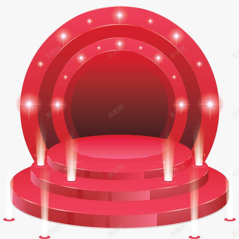红色霓虹灯领奖台矢量图ai免抠素材_88icon https://88icon.com 矢量png 矢量图 红色舞台 霓虹灯光 颁奖典礼 颁奖台 领奖台 领奖站台