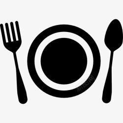 勺子叉子矢量餐厅图标高清图片