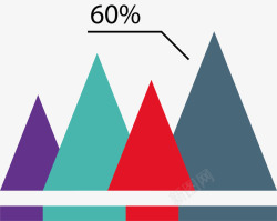 彩色数据分析科技商务图表矢量图素材