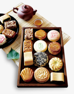茶点素材中秋月饼高清图片