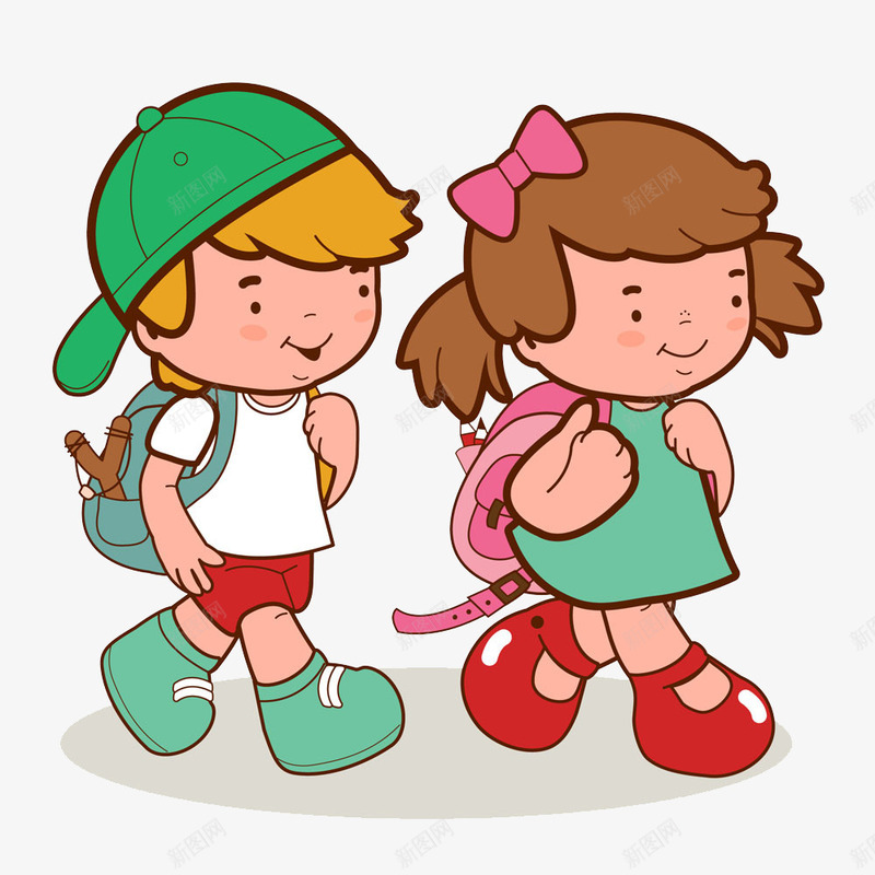 卡通小朋友png免抠素材_88icon https://88icon.com 上学 卡通 可爱 女孩 学生 小学生 小孩子 小朋友 开学 开学季 手绘 活泼的生命 男孩 童话
