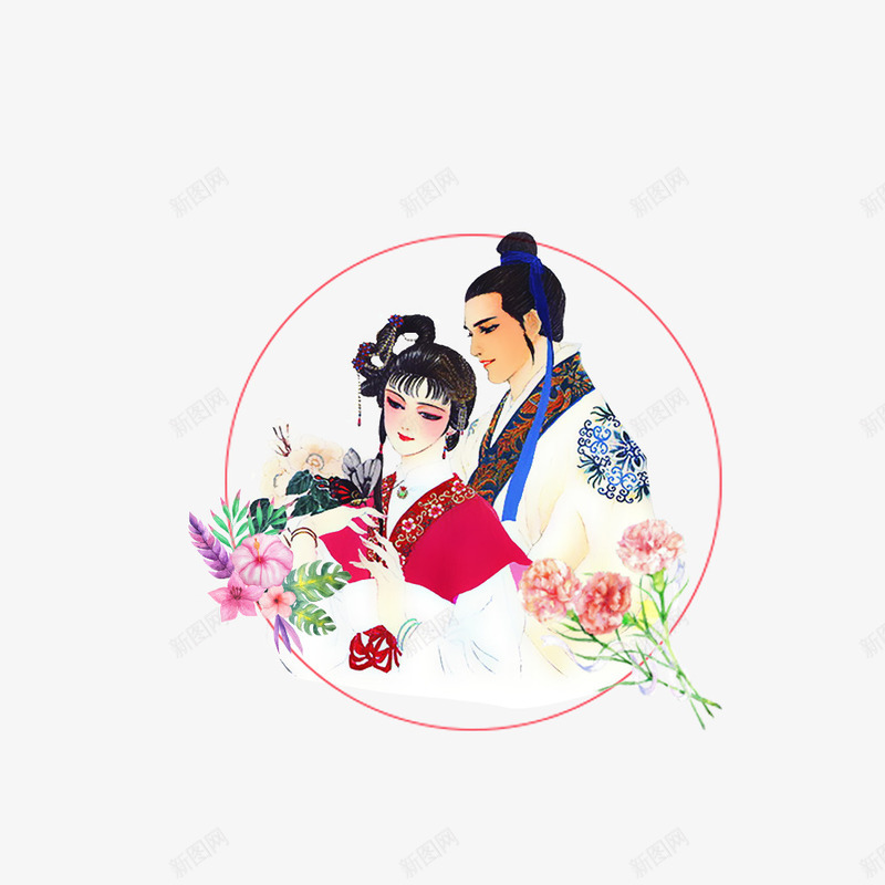 中国风牛郎和织女png免抠素材_88icon https://88icon.com 中国风 卡通 平面设计 情侣 爱情 牛郎和织女 缘来是你