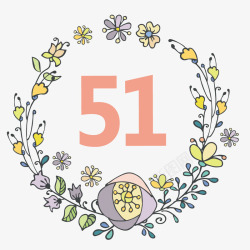 手绘水彩装饰图案素材