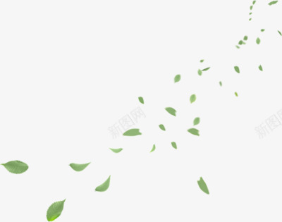 绿色叶子漂浮装饰png免抠素材_88icon https://88icon.com 叶子 图片 漂浮 绿色 装饰