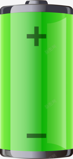 绿色电池满格电池电量图标高清图片