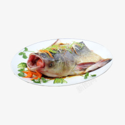 产品实物食材花鲢鱼鱼头素材