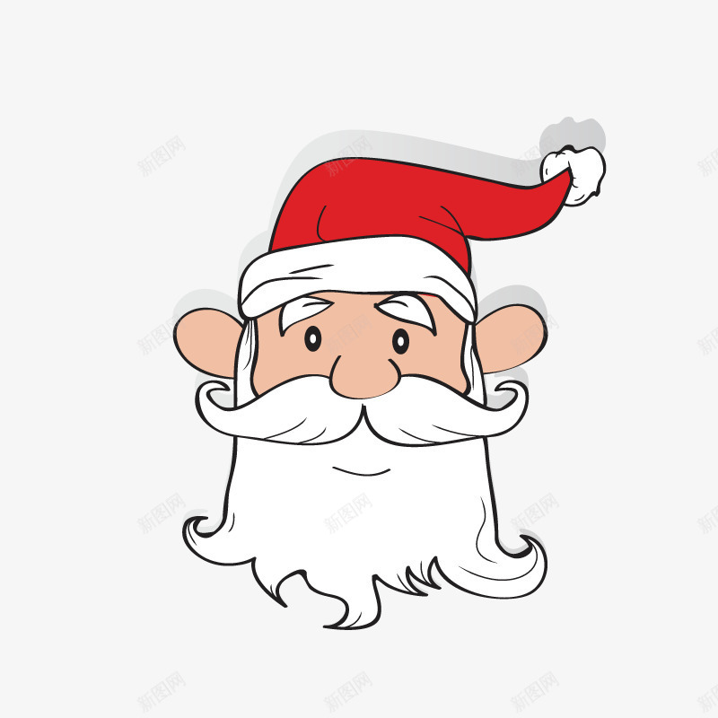 大耳朵圣诞老人卡通图png免抠素材_88icon https://88icon.com 可爱的 圣诞树 圣诞老人 圣诞节 大耳朵 白胡子老头