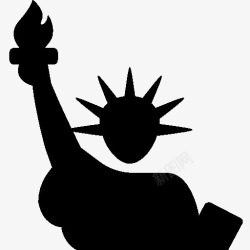 NYC旅行自由女神像图标高清图片