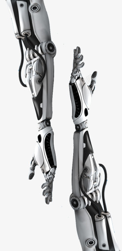 蓝色机械手臂智能科技机器人手臂高清图片