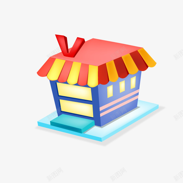 手绘卡通彩色小房子快餐店png免抠素材_88icon https://88icon.com C4D 动画 居民区剪影 彩色小房子 快餐店 手绘卡通 汉堡店