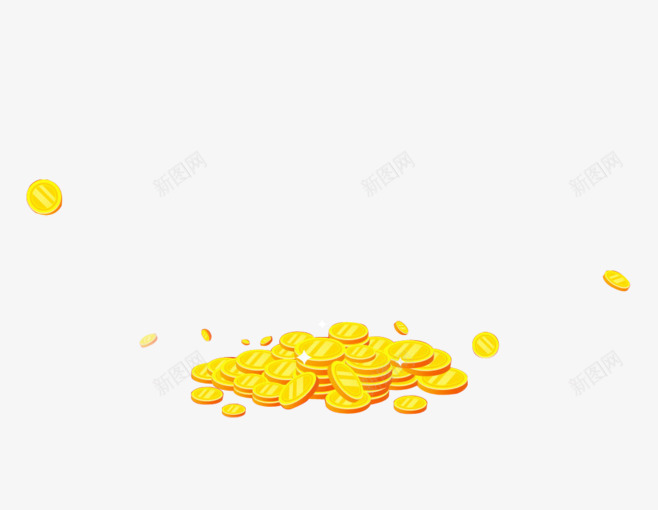 堆放的金币卡通png免抠素材_88icon https://88icon.com 卡通 堆放 素材 金币