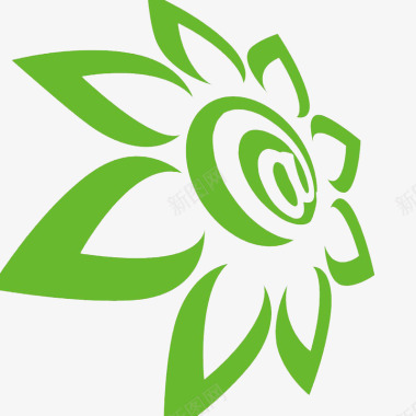 白色花瓣png网络科技logo创意图标图标