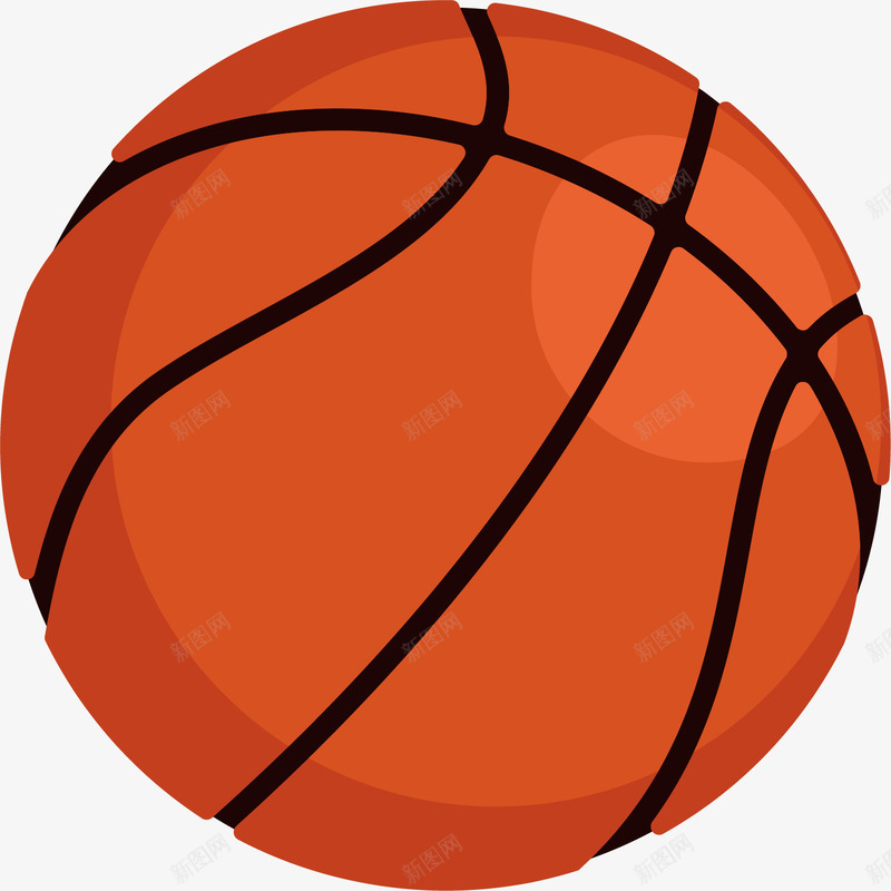 红色的篮球矢量图ai免抠素材_88icon https://88icon.com 体育运动 手绘 打篮球 矢量图 篮球 篮球直播背景 红色