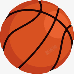 运动篮球红色的篮球矢量图高清图片