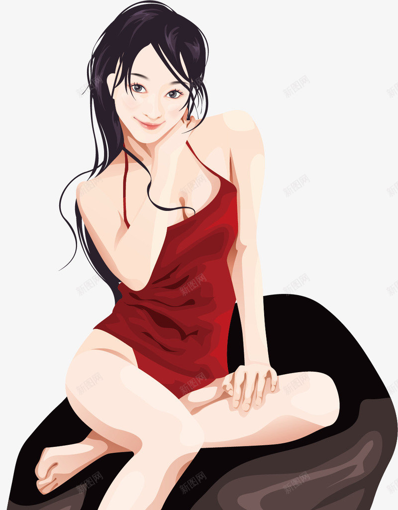 长发美女png免抠素材_88icon https://88icon.com 中国美女 动漫美女 塑身美女 性感美女 气质美女 长发美女