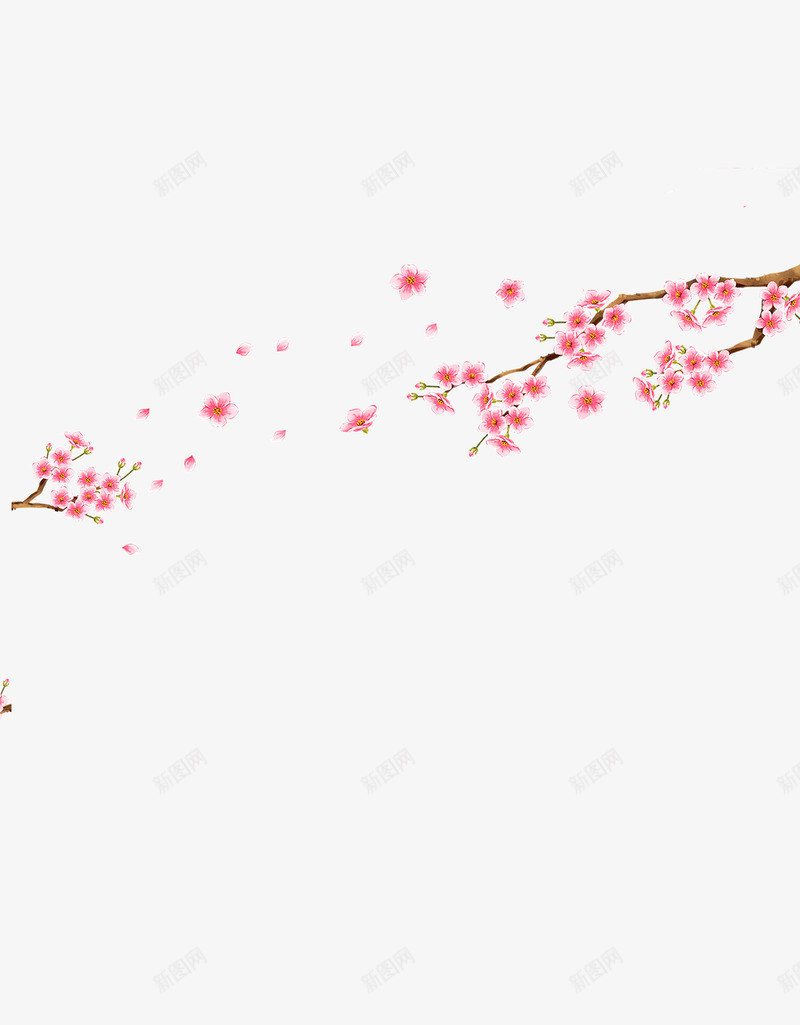 梅花枝手绘元素png免抠素材_88icon https://88icon.com 一剪梅 一枝梅花 唯美 手绘 梅花 装饰