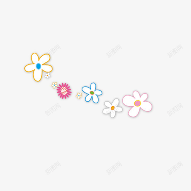 卡通花朵png免抠素材_88icon https://88icon.com 儿童 卡通 图案 小碎花 花朵