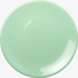 绿色纯色背景淡绿色瓷盘高清图片