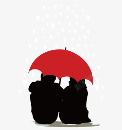 雨中的背影雨中的情侣高清图片