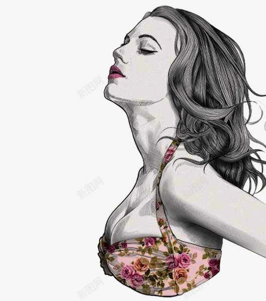 性感欧美女性人物侧面png免抠素材_88icon https://88icon.com 人物侧面 女性 性感 手绘人物 欧美人物 欧美风