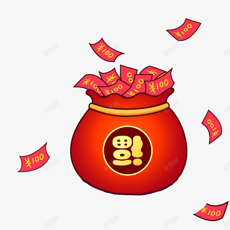 卡通福袋png免抠素材_88icon https://88icon.com MG动画 ppt 大福袋 活动 礼包 节日礼包