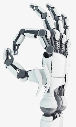 技术工人工智能机器人OK手势高清图片