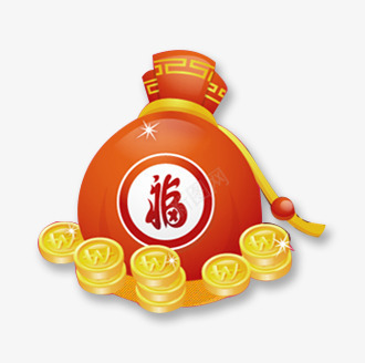 福袋png免抠素材_88icon https://88icon.com 促销福袋 金元宝 金币