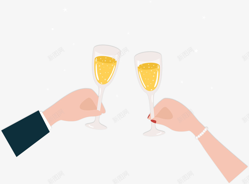 新郎新娘交杯酒png免抠素材_88icon https://88icon.com 交杯酒 卡通手绘 喝酒 干杯 庆祝 手臂 满杯 碰杯 祝贺 祝酒 酒杯 香槟