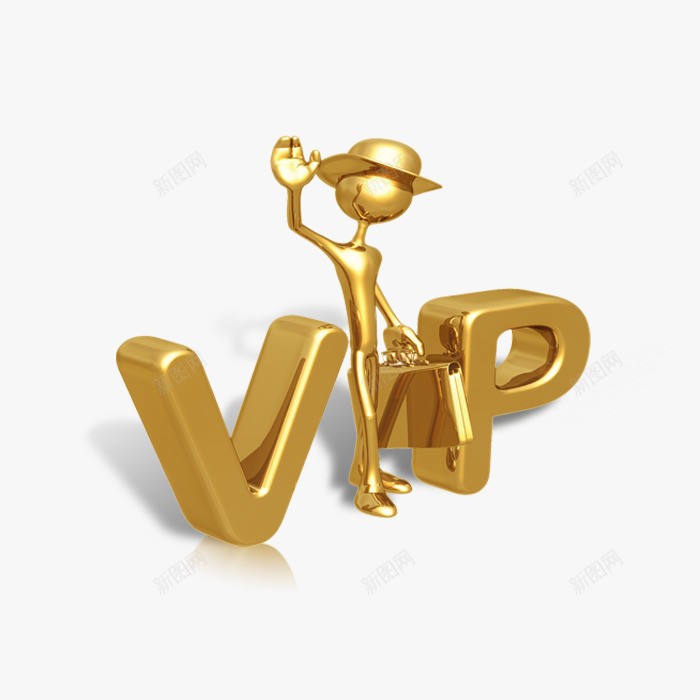 金色VIP创意png免抠素材_88icon https://88icon.com vip 创意 设计 金色