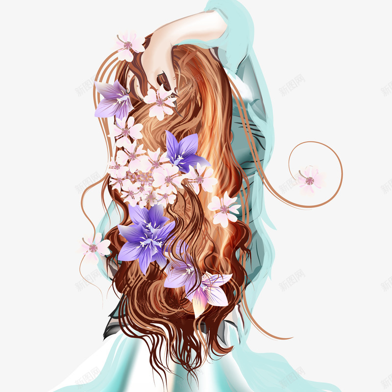 浪漫梦幻花卉背景png免抠素材_88icon https://88icon.com 唯美 少女 梦幻 浪漫 清新 花卉