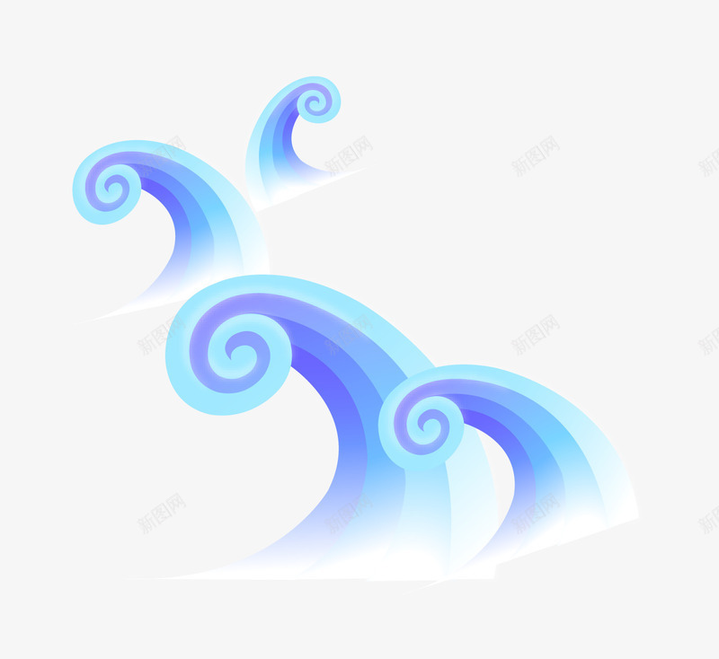 卡通精美浪花矢量图ai免抠素材_88icon https://88icon.com 卡通 浪花 海浪 精美 矢量图