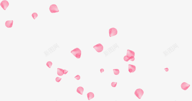 悬浮的粉色玫瑰花瓣png免抠素材_88icon https://88icon.com 玫瑰 粉色 花瓣