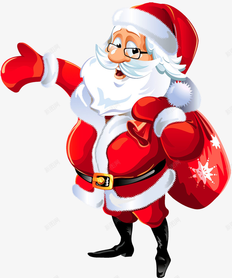 卡通圣诞老人png免抠素材_88icon https://88icon.com 卡通 圣诞 圣诞老人 圣诞节 平安夜 红色 耶诞节 背包袱的圣诞老人