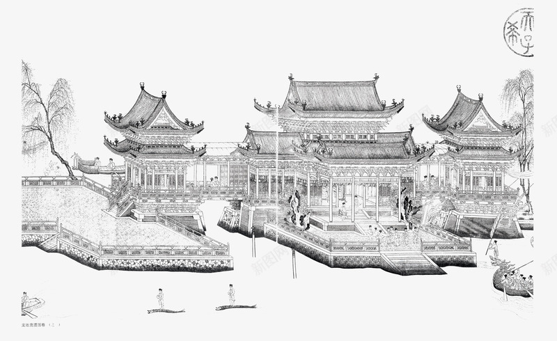 手绘古楼建筑png免抠素材_88icon https://88icon.com 中国风 古楼 国画 建筑 房子 手绘 水墨 水墨古楼 水墨房子 素描