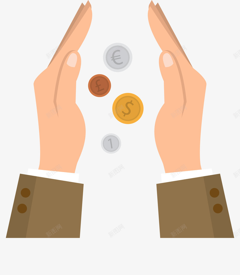 捧着金币的双手png免抠素材_88icon https://88icon.com 中国经济 双手 手捧金币 矢量手臂 纸币 经济矢量图 货币 金币 金币图 银币