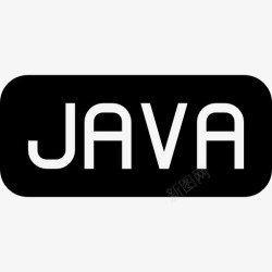 JavaScript编程java圆角矩形黑色界面符号图标高清图片