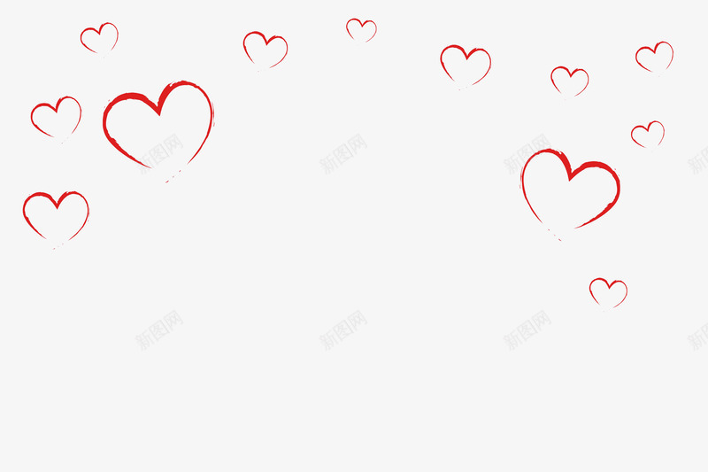 红色漂浮不闭合爱心png免抠素材_88icon https://88icon.com 一串爱心 一排爱心 充满爱心 卡通心形 围绕的爱心 很多爱心 心形插图 心形符号 心形边框 情人节 爱心贴图 镂空心形