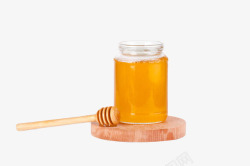 黄色蜂蜜罐素材