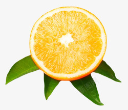 橙色香甜水果切碎的奉节脐橙实物素材