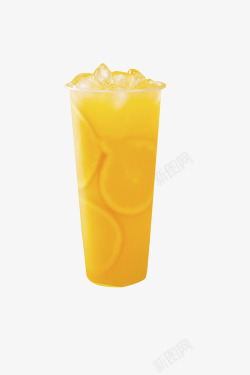 冰块背景奶茶鲜橙汁美味的实物高清图片