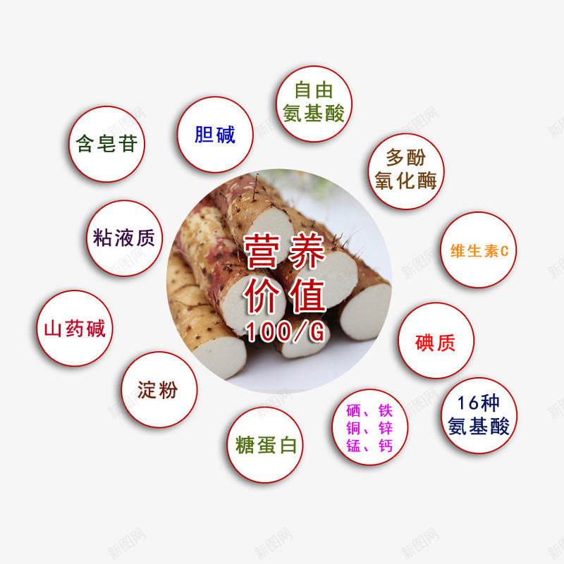 山药营养价值png免抠素材_88icon https://88icon.com 产品 实物 山药