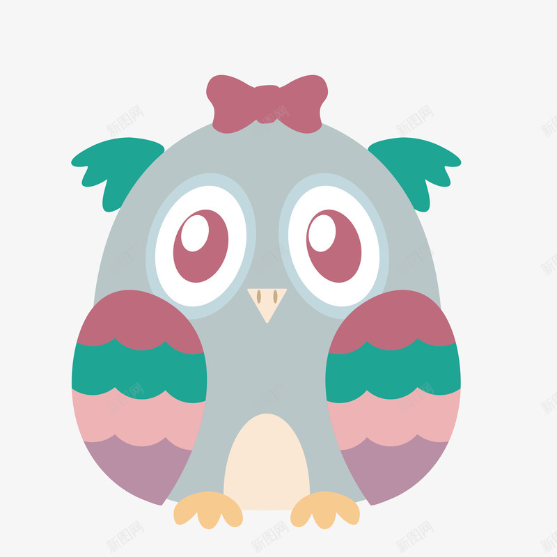 大眼睛卡通猫头鹰矢量图eps免抠素材_88icon https://88icon.com 动物 卡通 图案 大眼睛 小清新 彩色 扁平化设计 猫头鹰 装饰 鸟类 矢量图