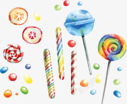 美味糖果美味手绘儿童节糖果矢量图高清图片