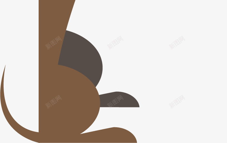 水彩棕色小狗矢量图ai免抠素材_88icon https://88icon.com 创意 动物 卡通 可爱 小狗 手绘 水彩 设计 矢量图