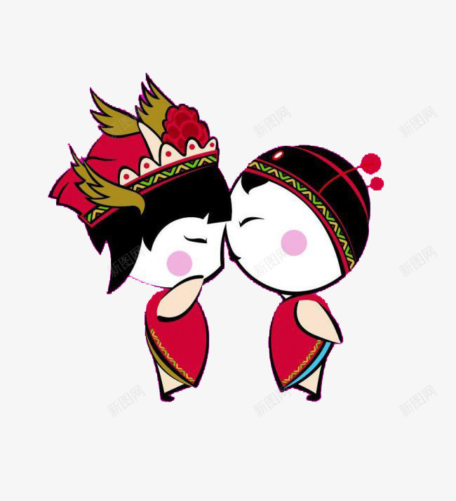 接吻的情侣png免抠素材_88icon https://88icon.com 喜庆 婚庆 情侣 手绘 接吻