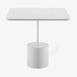 现代咖啡椅子白色简约几何桌子高清图片